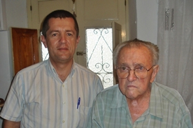 Pedro Moyano con Pablo Portillo